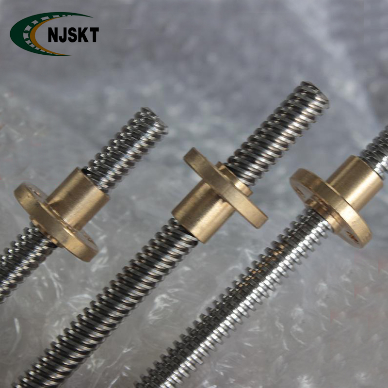 40mm Double-sided Cutting Flange Brass Nut Trapezoidal Lead Screws