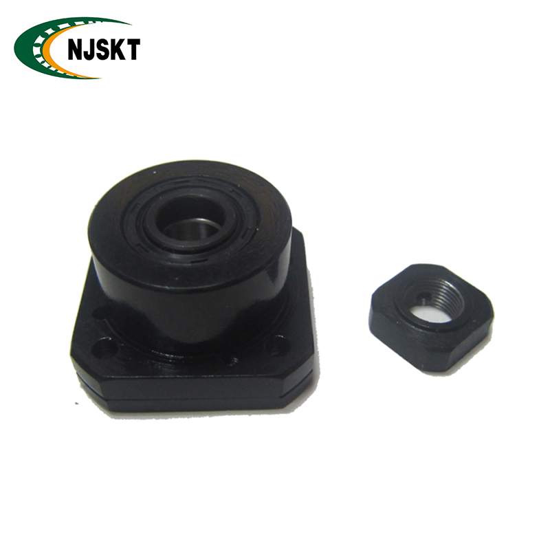 Black Hard Fixed End Ball Screw Mount Support FK10 FF10 